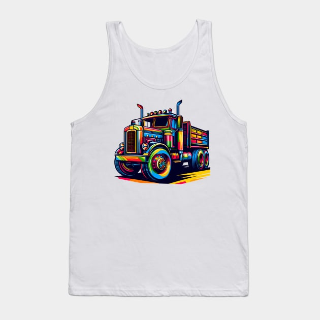 Semi Truck Tank Top by Vehicles-Art